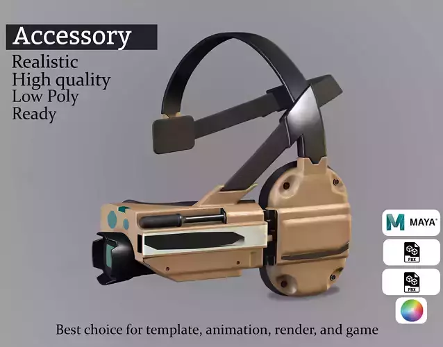 Tactical Visor- Sci-Fi Military Headset Accessory