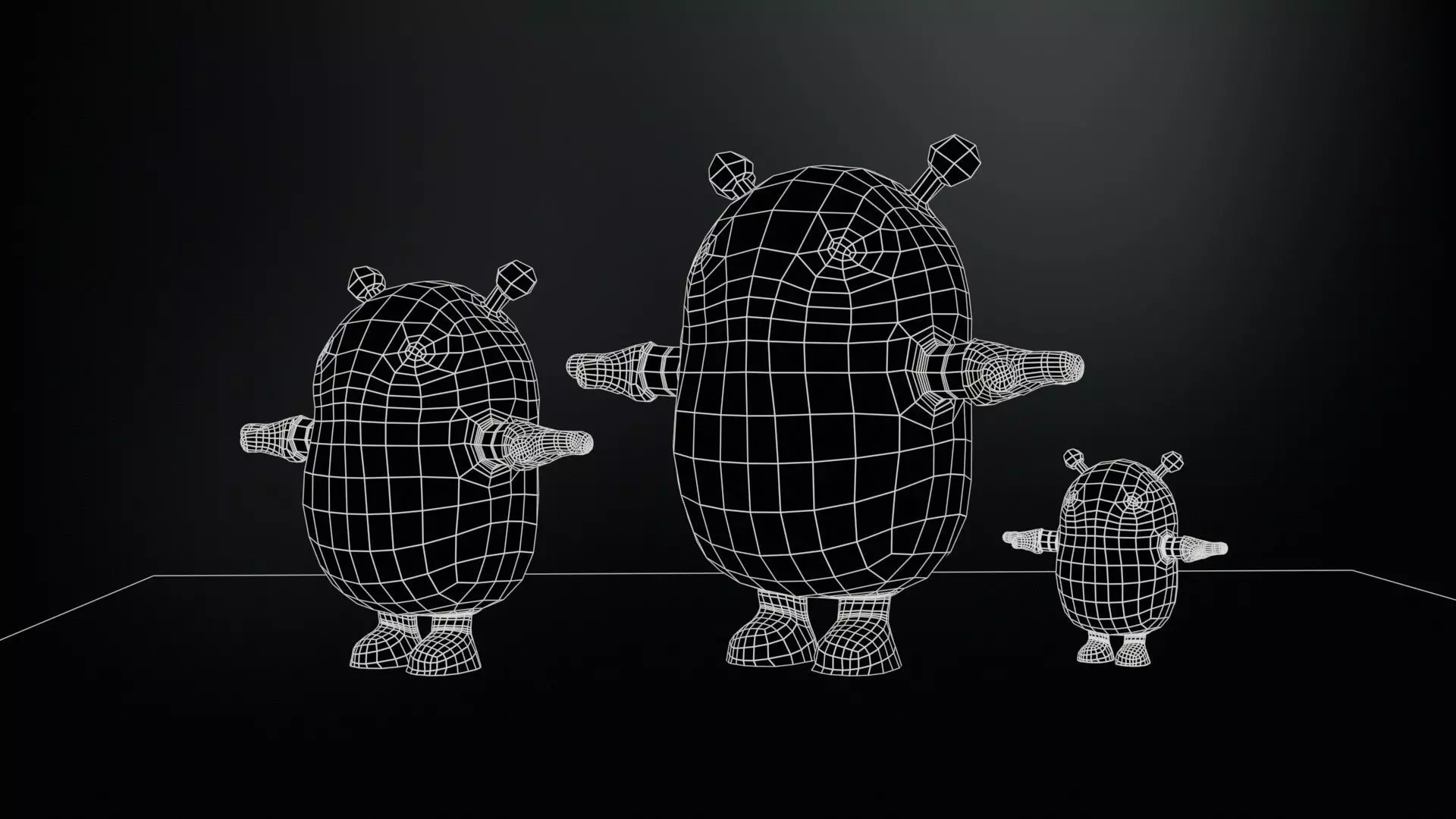 Minirobotic8Pack2 Low-poly 3D model_8