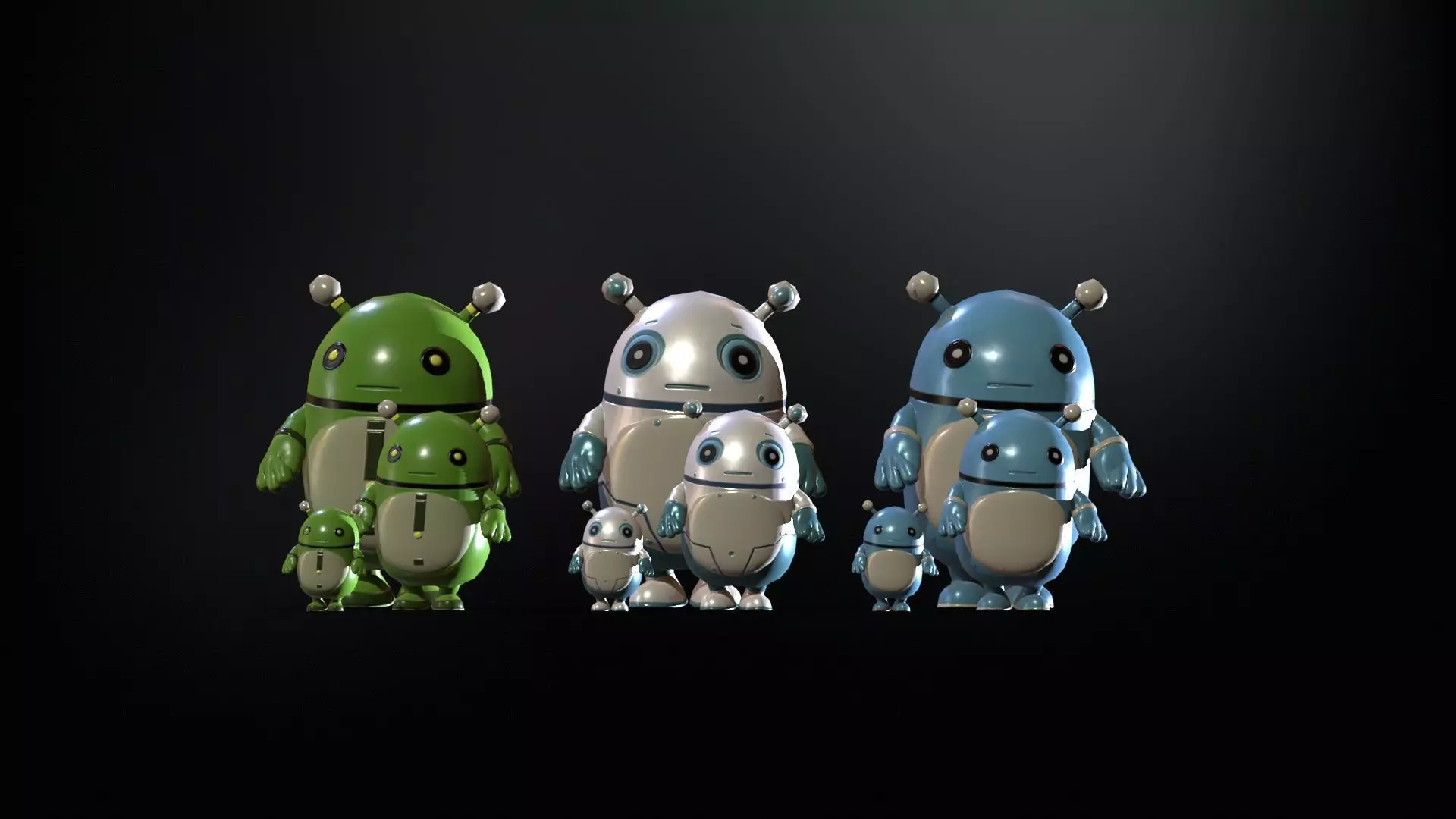 Minirobotic8Pack2 Low-poly 3D model_4