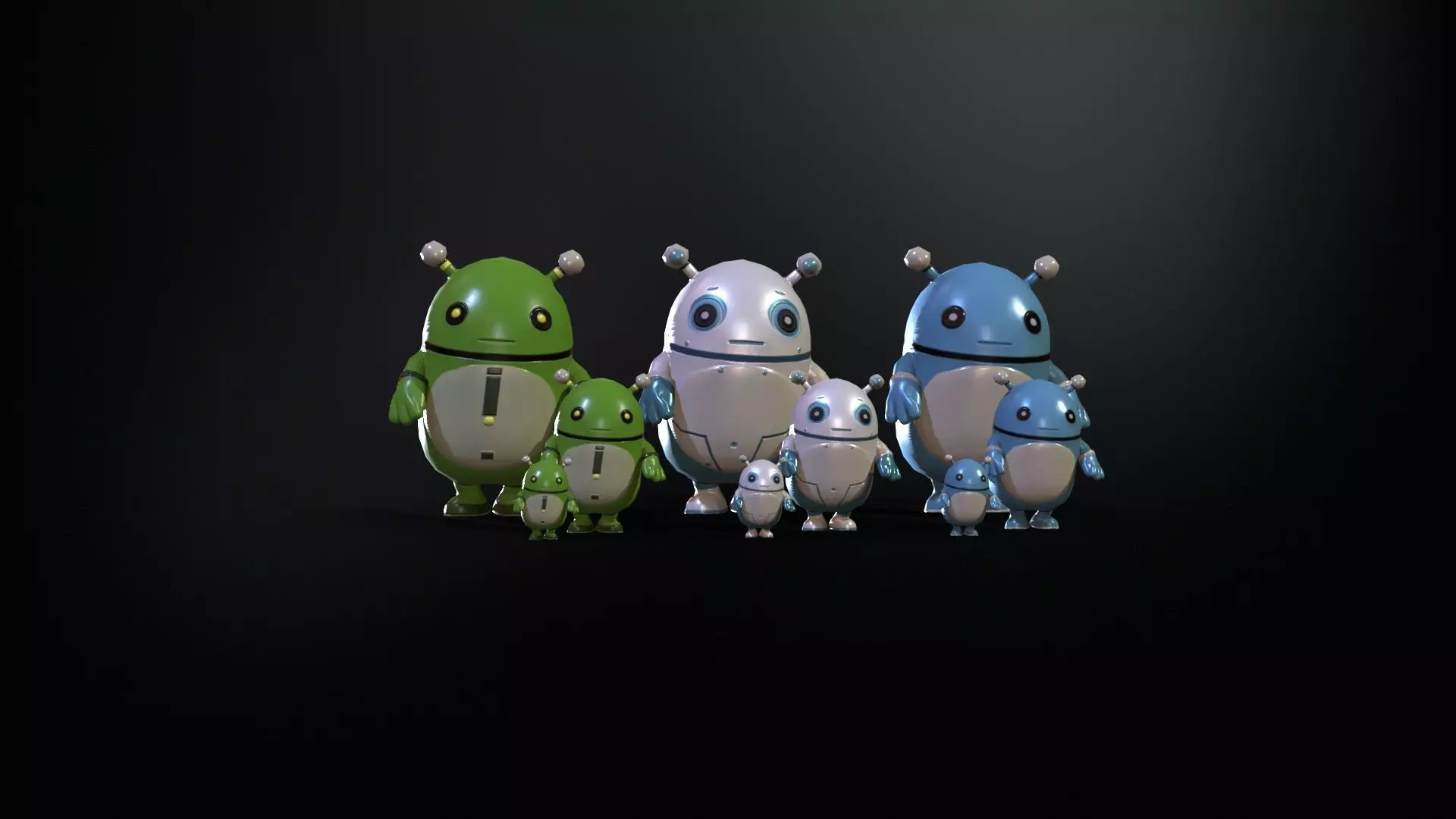 Minirobotic8Pack2 Low-poly 3D model_5