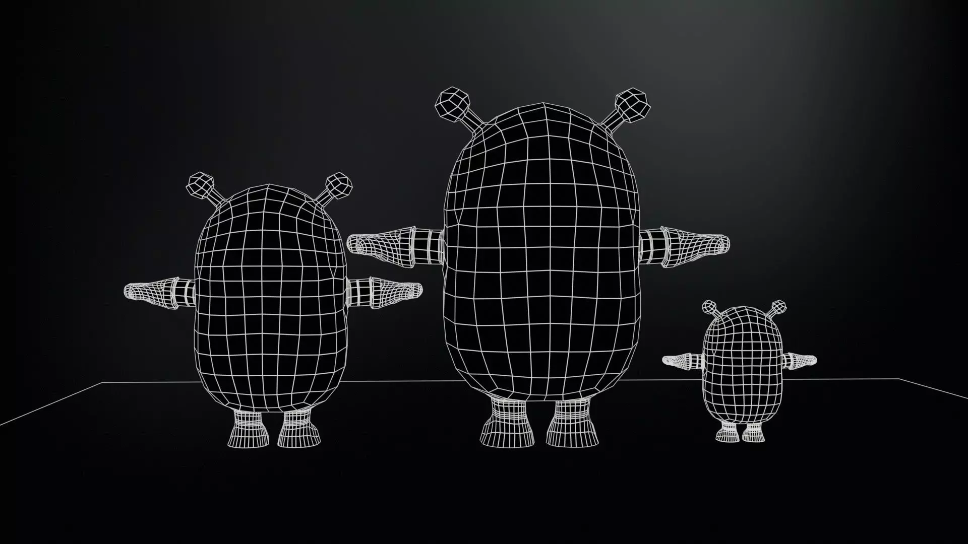 Minirobotic8Pack2 Low-poly 3D model_9