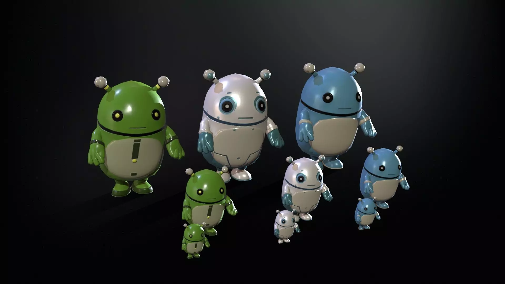 Minirobotic8Pack2 Low-poly 3D model_0