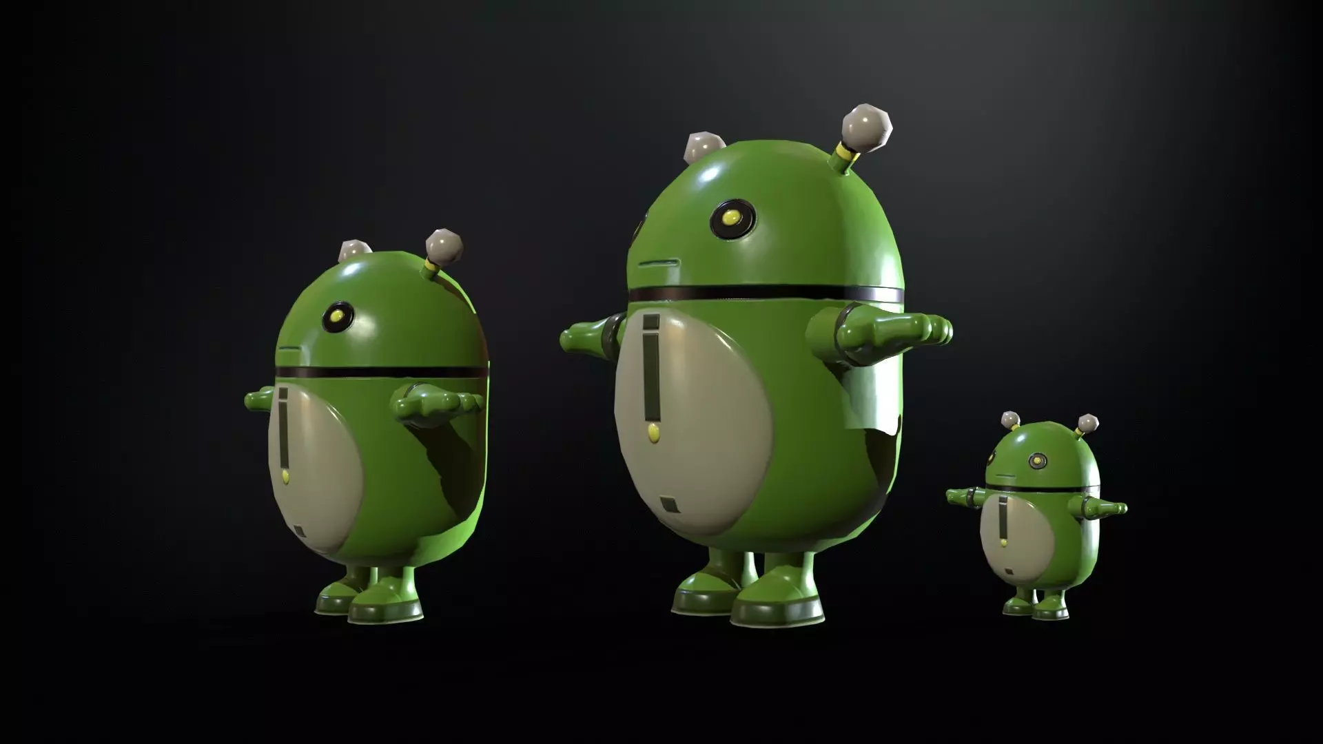 Minirobotic8Pack2 Low-poly 3D model_7