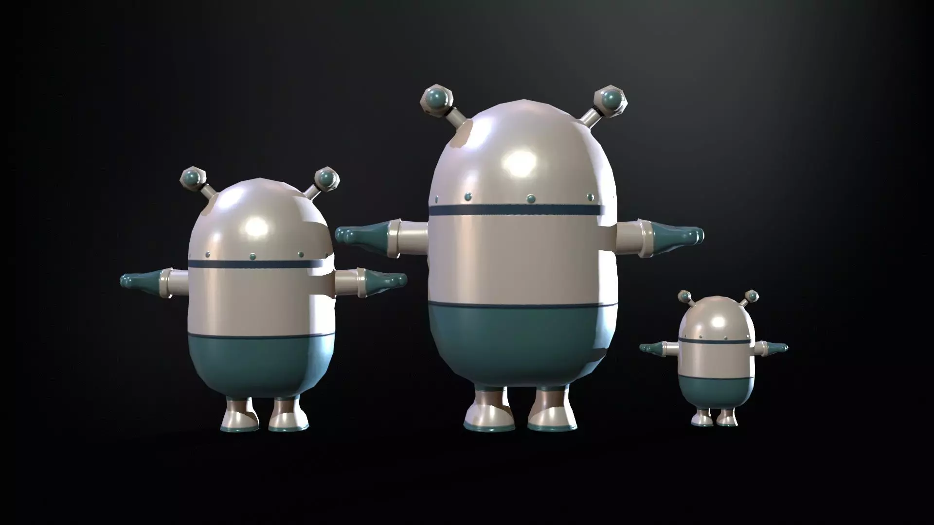 Minirobotic8Pack2 Low-poly 3D model_14