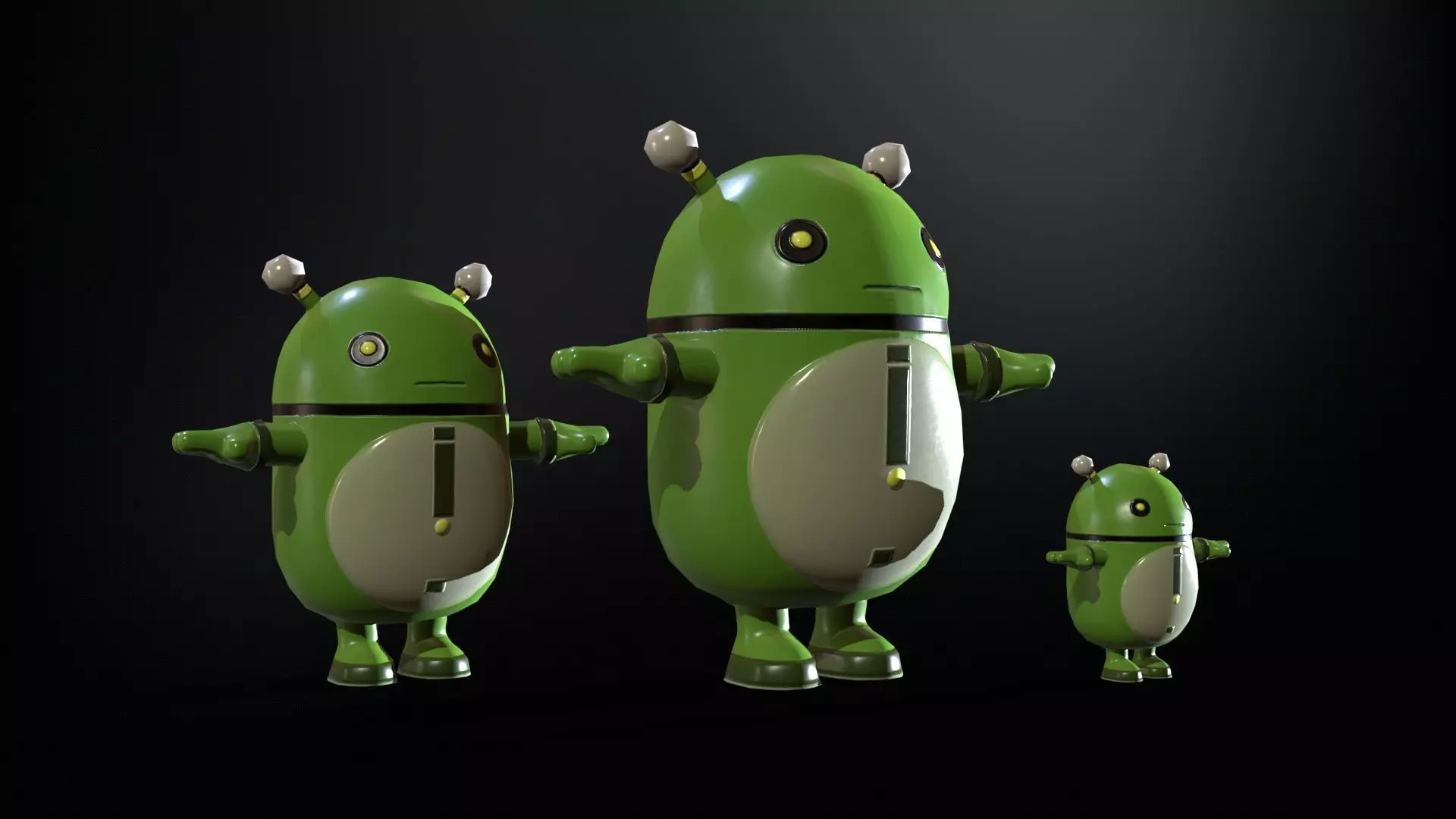 Minirobotic8Pack2 Low-poly 3D model_11