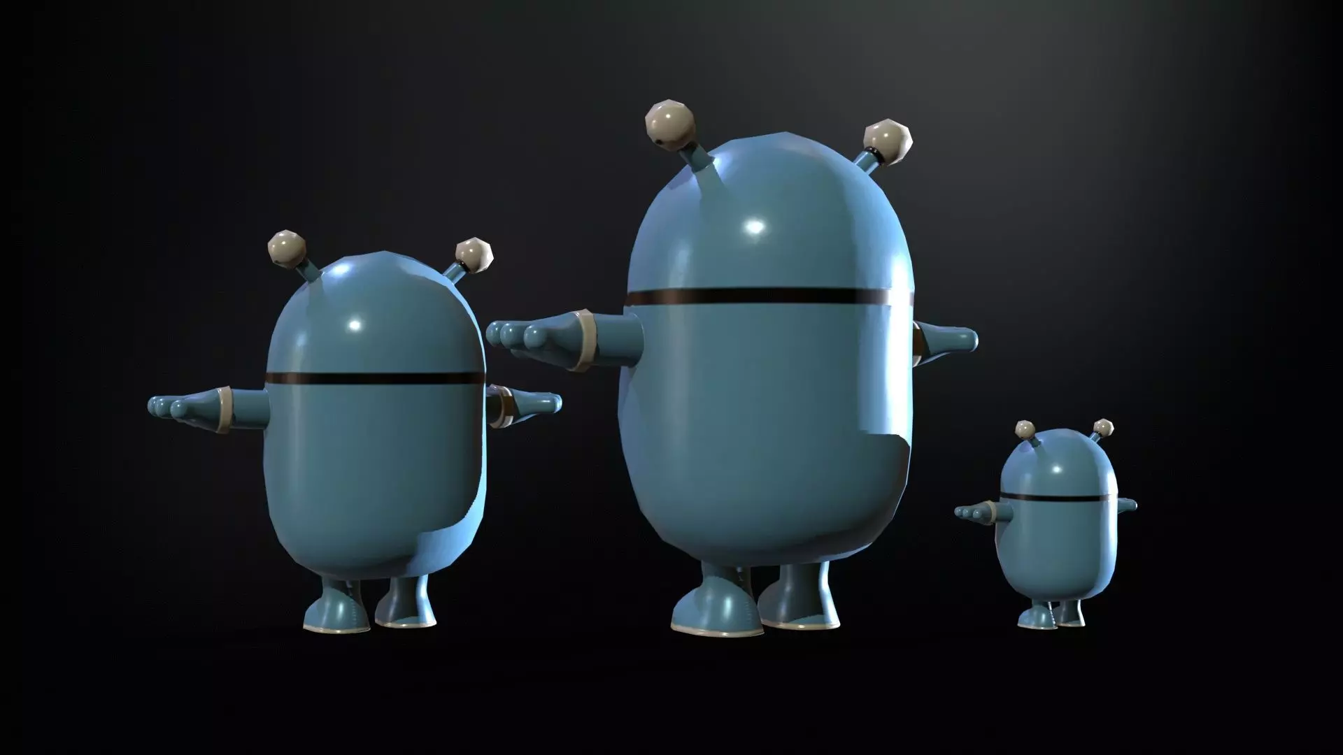 Minirobotic8Pack2 Low-poly 3D model_12