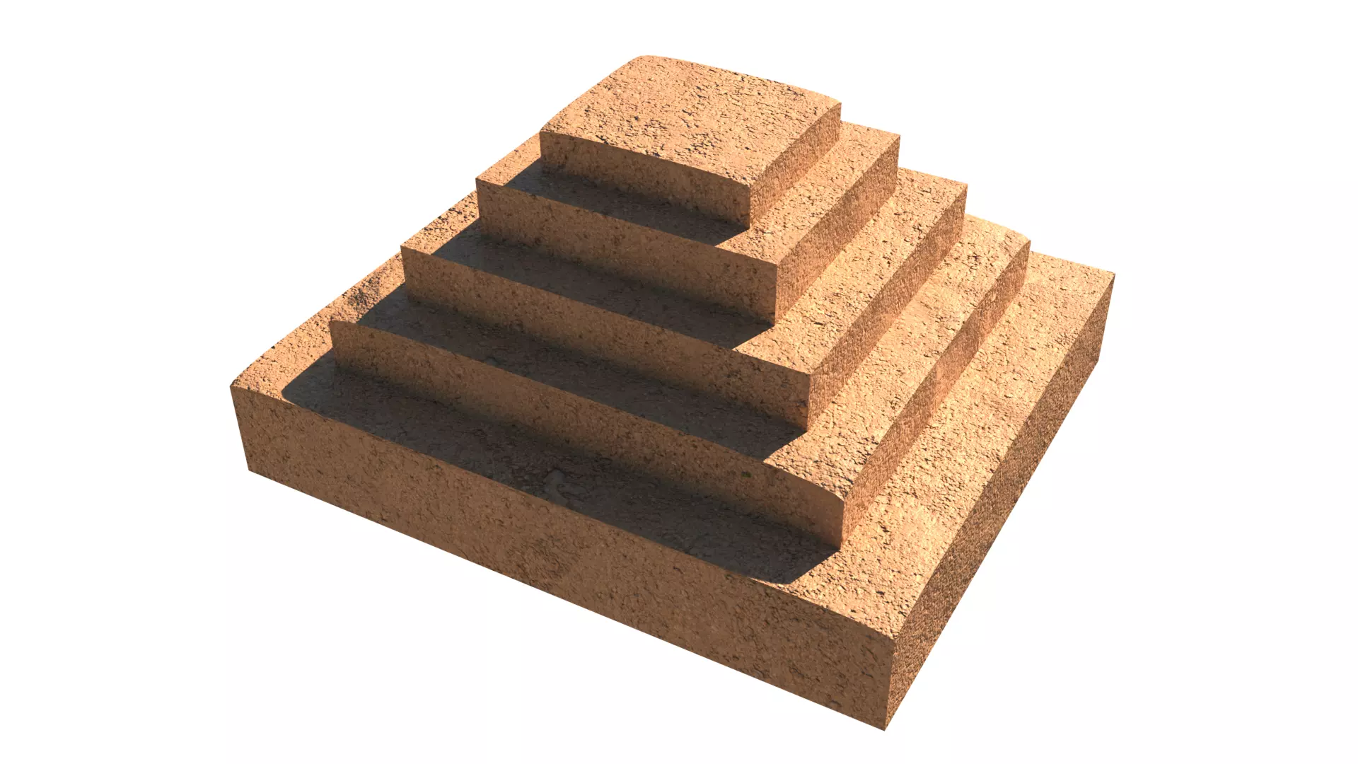 ancient egyptian pharaohs buildings Low-poly 3D model_2