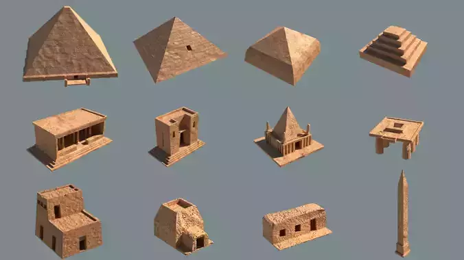 ancient egyptian pharaohs buildings