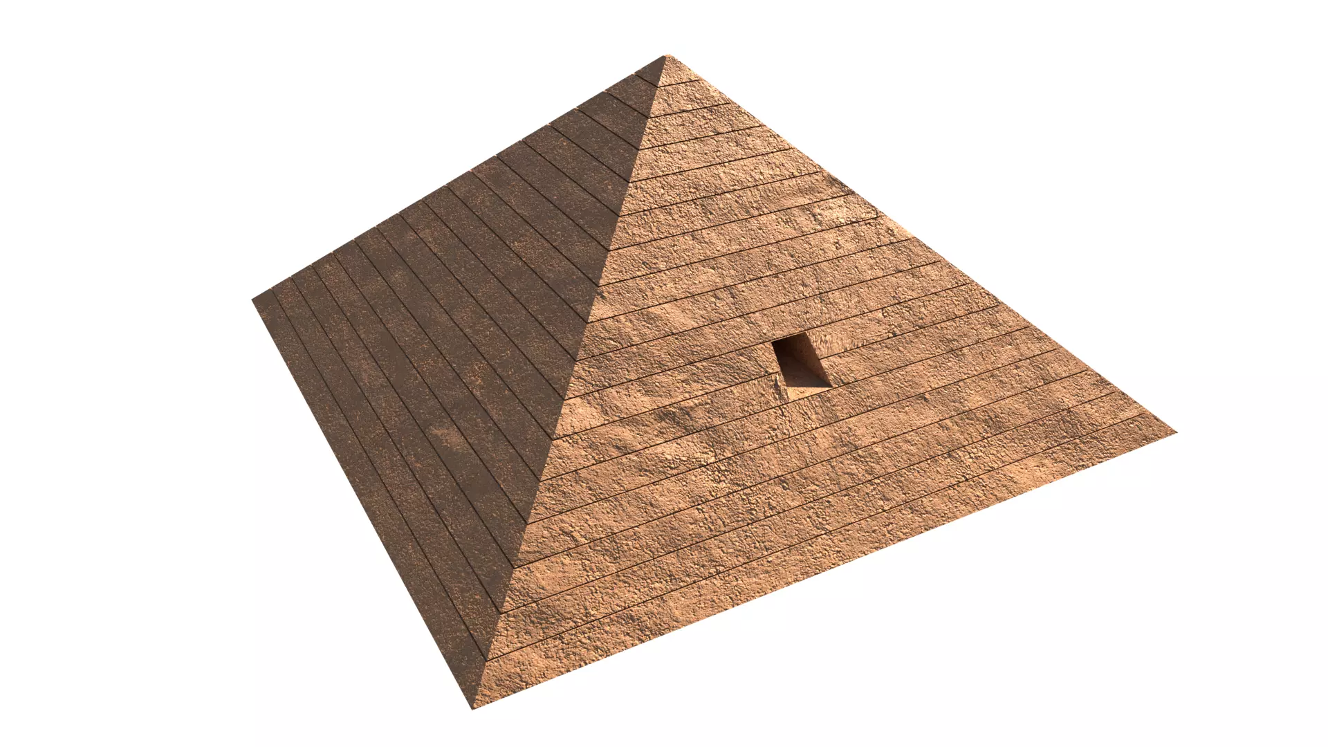 ancient egyptian pharaohs buildings Low-poly 3D model_7