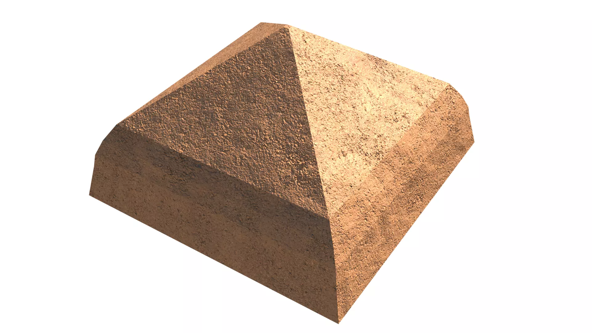 ancient egyptian pharaohs buildings Low-poly 3D model_10