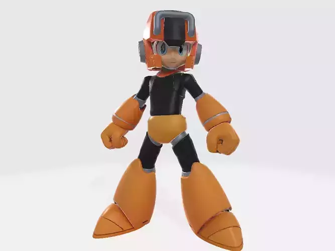 Mega Man Pile Drive Pose 1