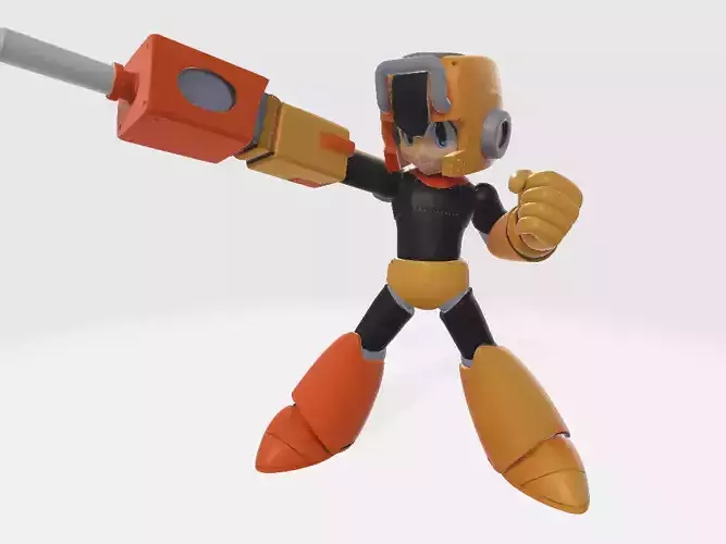 Mega Man Pile Drive Pose 3