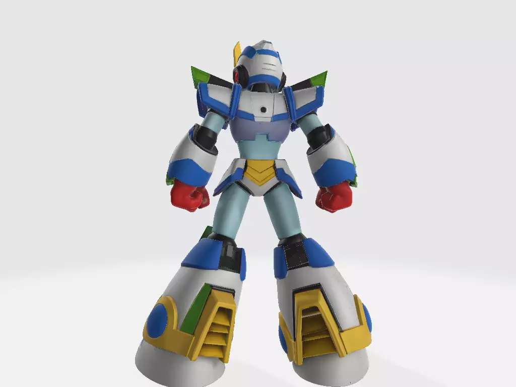 Mega Man X Blade Armor Pose 1 3D print model_2