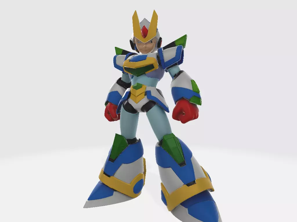 Mega Man X Blade Armor Pose 1 3D print model_0