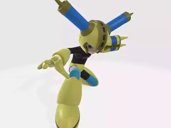 Mega Man Scramble Thunder Pose 4