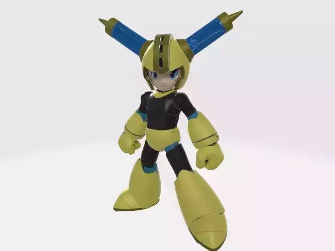 Mega Man Scramble Thunder Pose 1