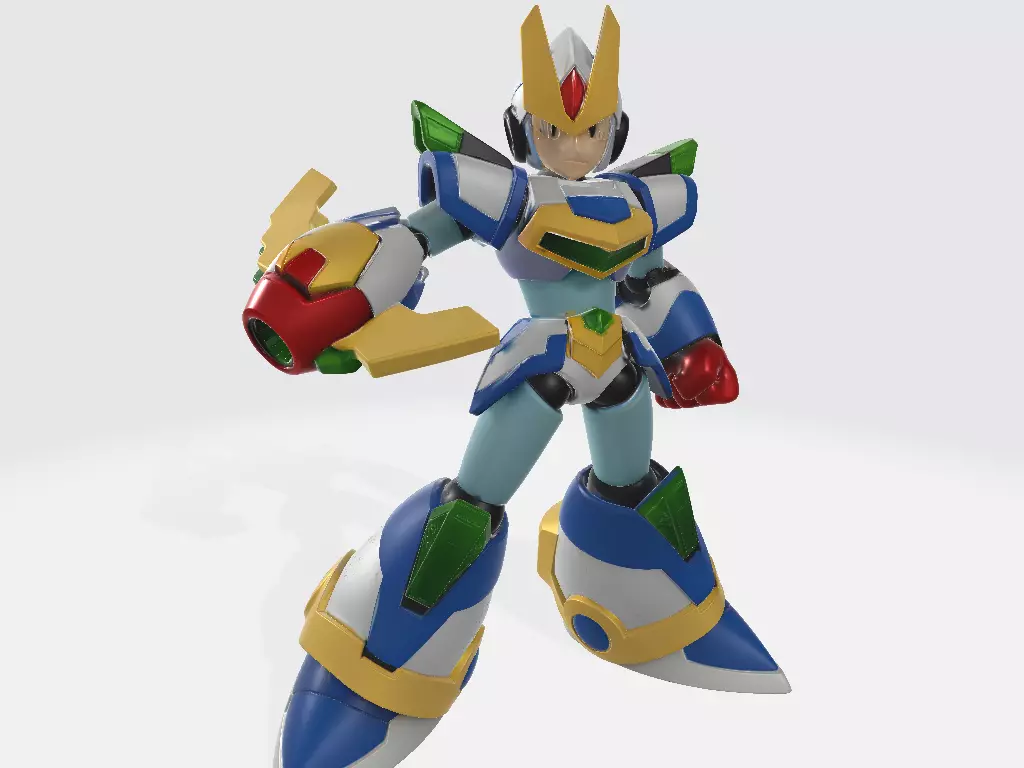 Mega Man X Blade Armor Pose 2 3D print model_0