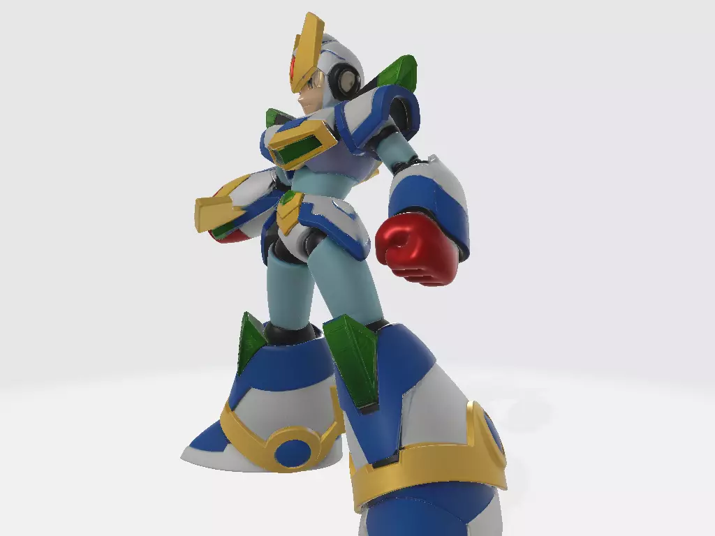 Mega Man X Blade Armor Pose 2 3D print model_1