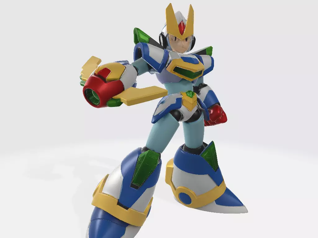 Mega Man X Blade Armor Pose 2 3D print model_5