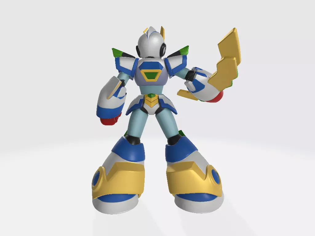 Mega Man X Blade Armor Pose 2 3D print model_3