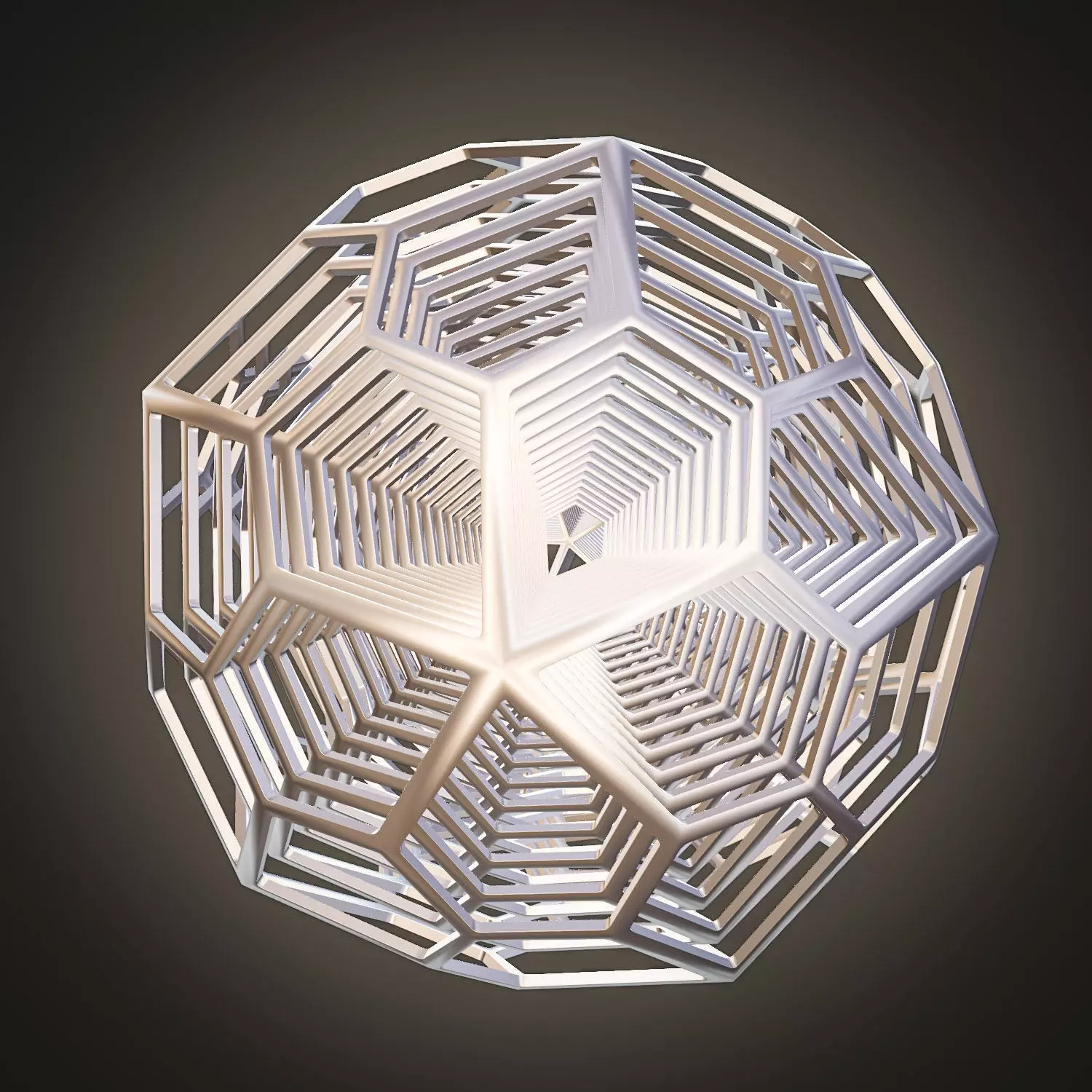 Nested dodecahedron 3D model_1