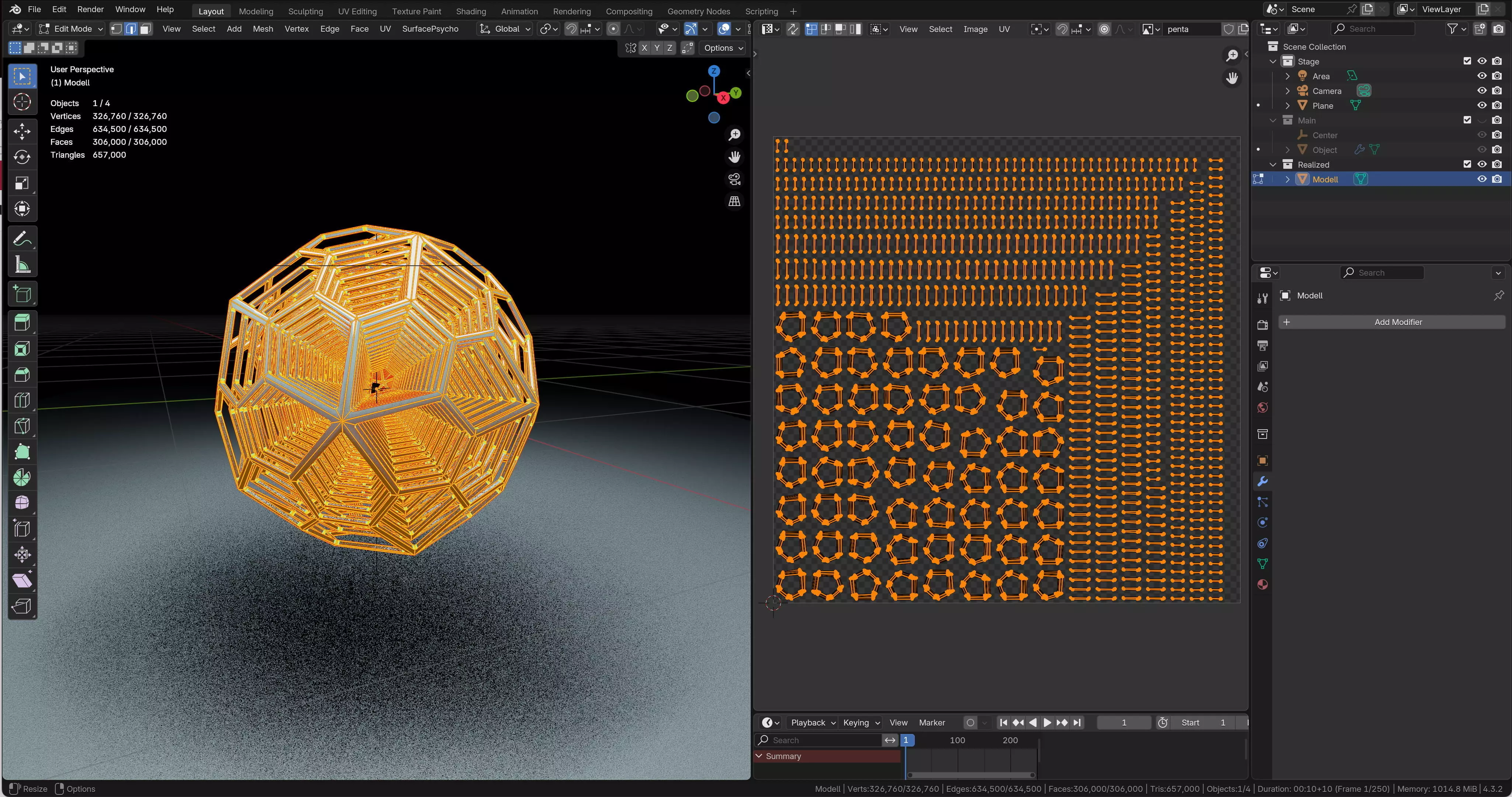 Nested dodecahedron 3D model_10