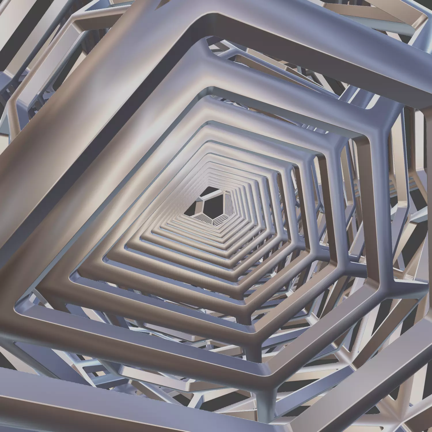 Nested dodecahedron 3D model_2