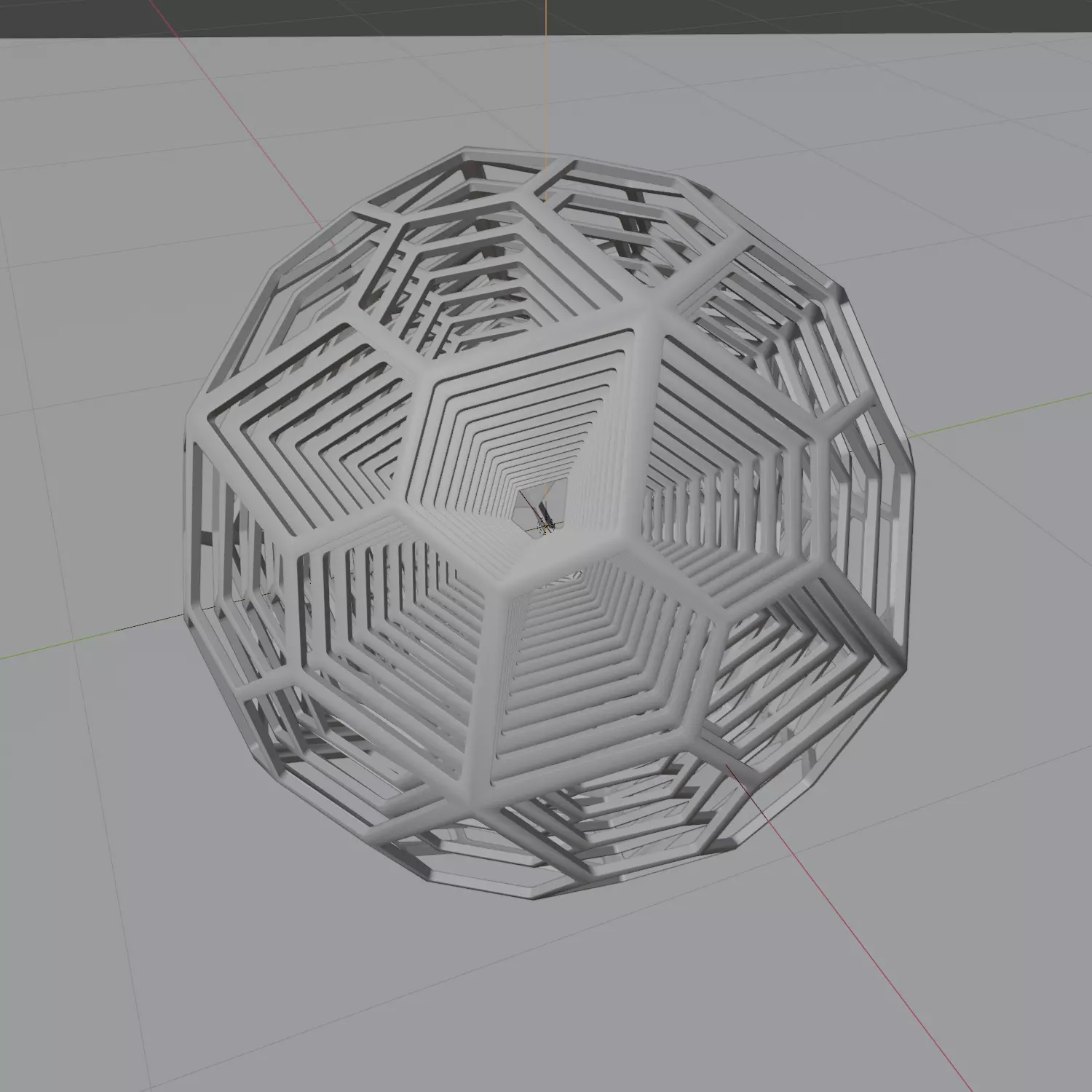 Nested dodecahedron 3D model_3