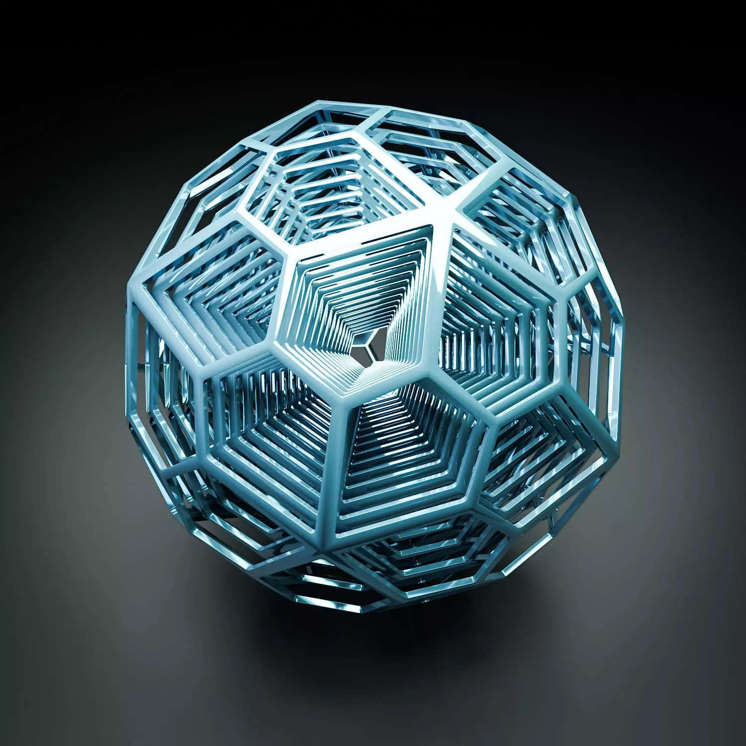Nested dodecahedron 3D model_0