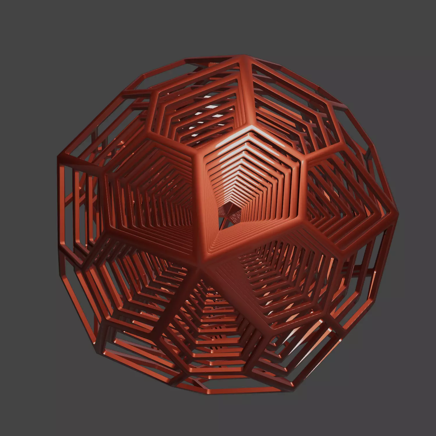 Nested dodecahedron 3D model_5