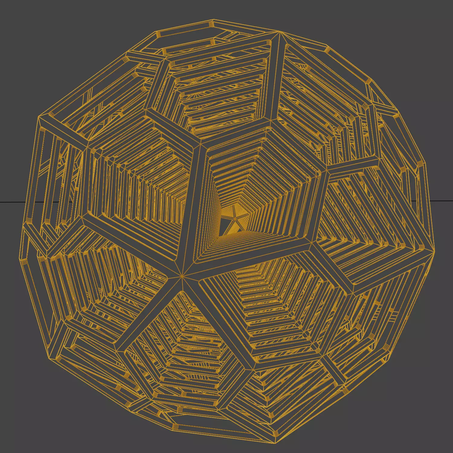 Nested dodecahedron 3D model_6