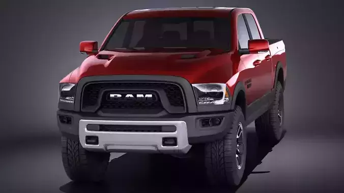 Dodge Ram 1500 Rebel 2015 VRAY 3D model