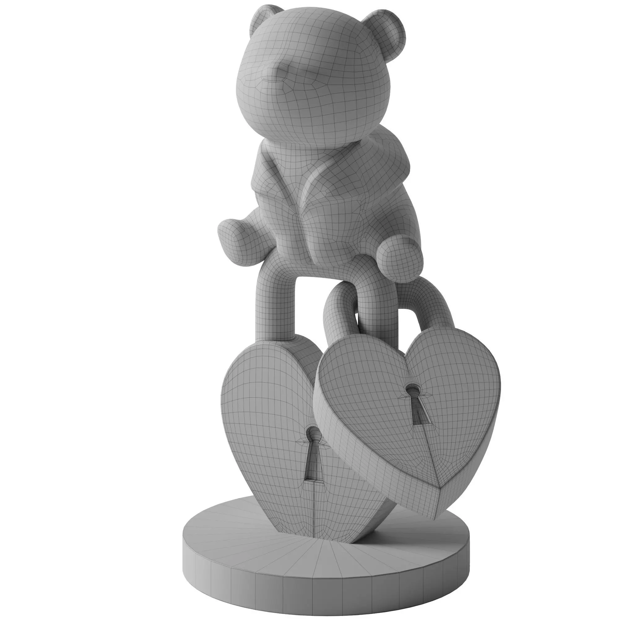 The statue of the bear on the castle aliexpress  3D model_1