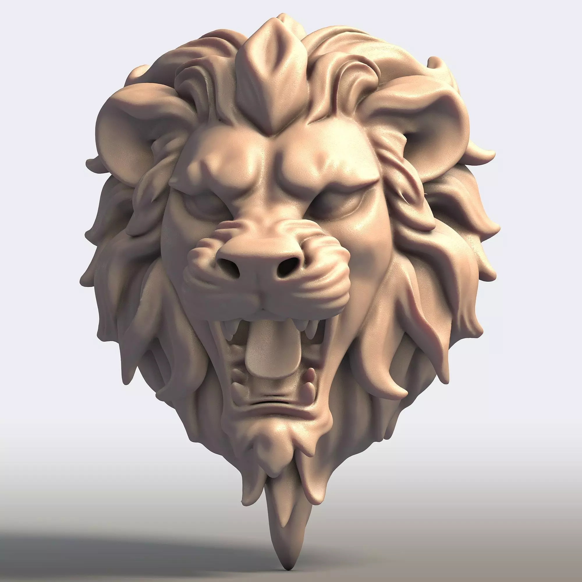 Lion Head 3D print model_0
