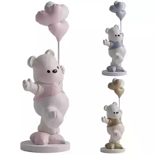Bear statue with balls aliexpress