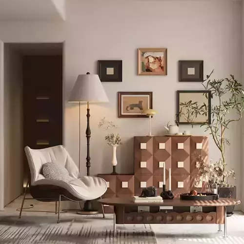 Decorative cabinet and leisure chair