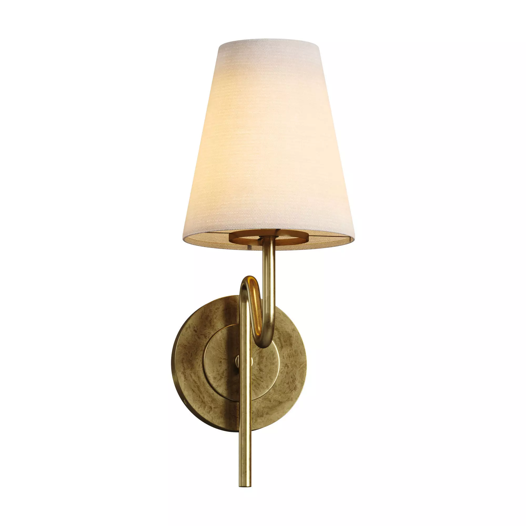 Delanney Linen Sconce by Altardstate 3D model_1