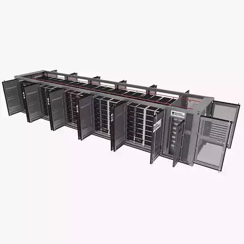 Battery Energy Storage System Container BESS PBR 3D model
