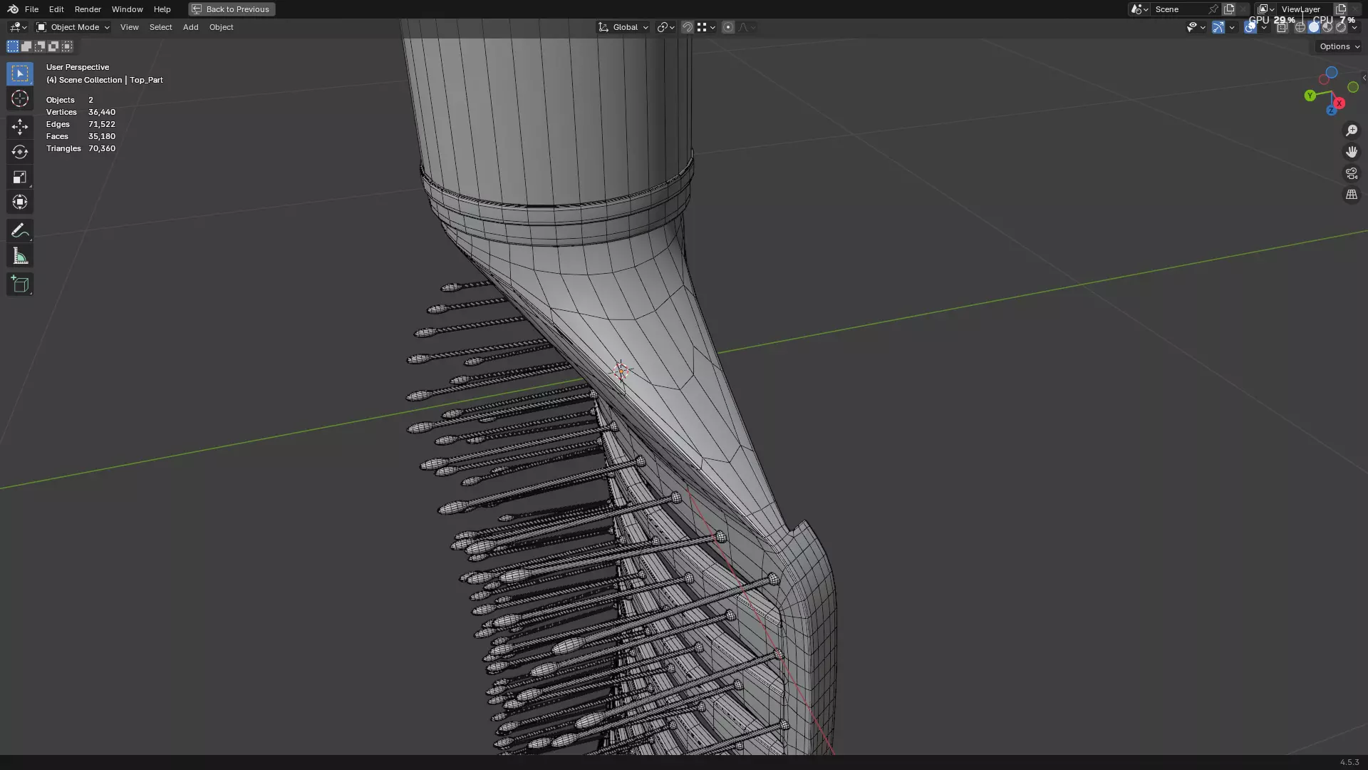 Hair Comb 05 3D model_26