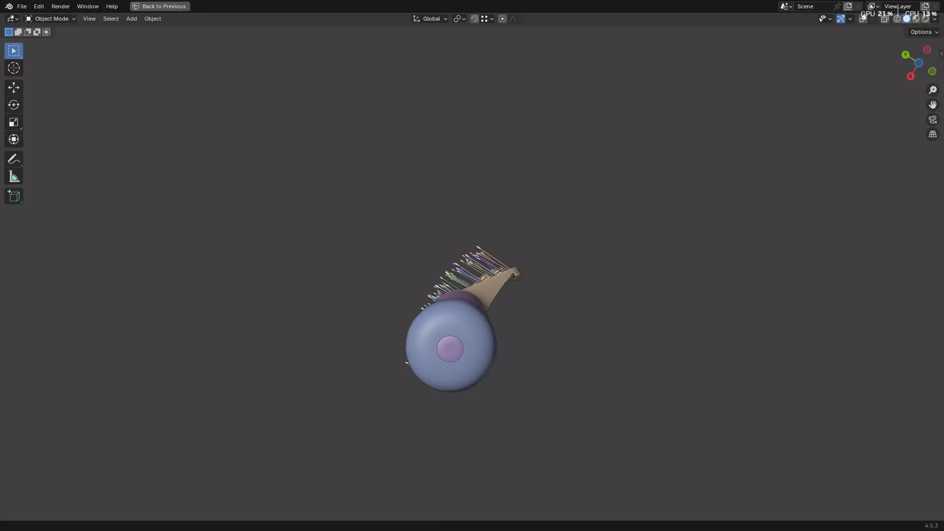 Hair Comb 05 3D model_39