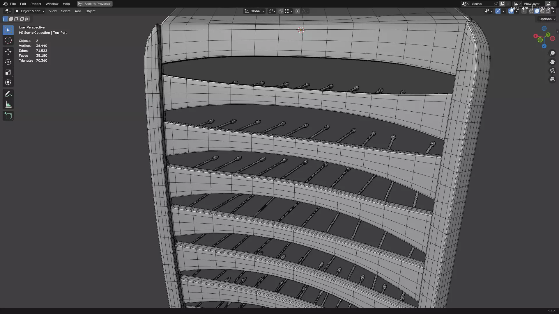Hair Comb 05 3D model_20