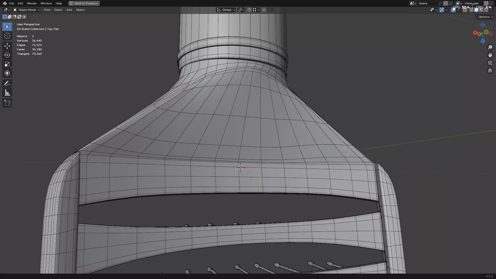 Hair Comb 05 3D model_27