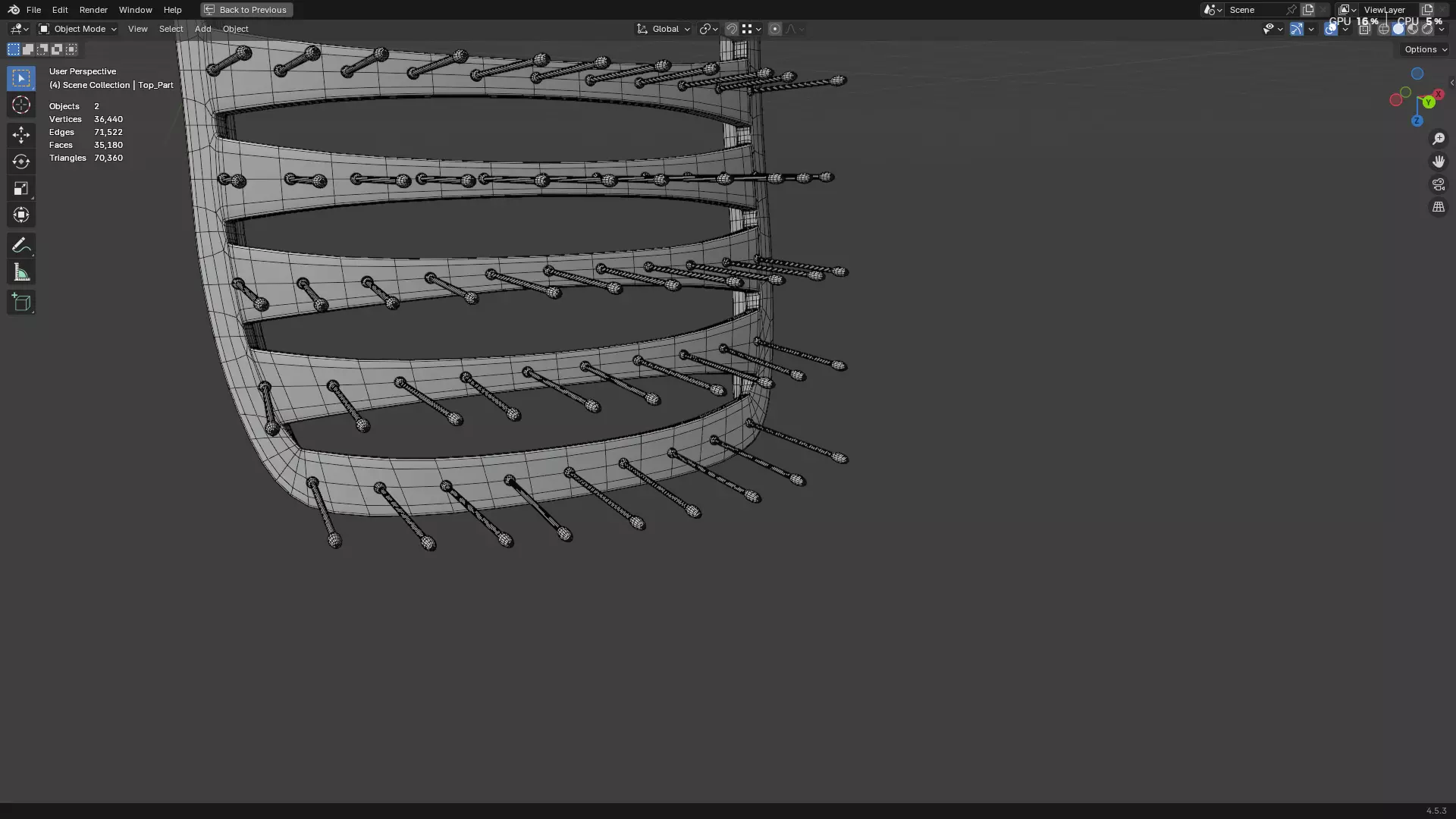 Hair Comb 05 3D model_23