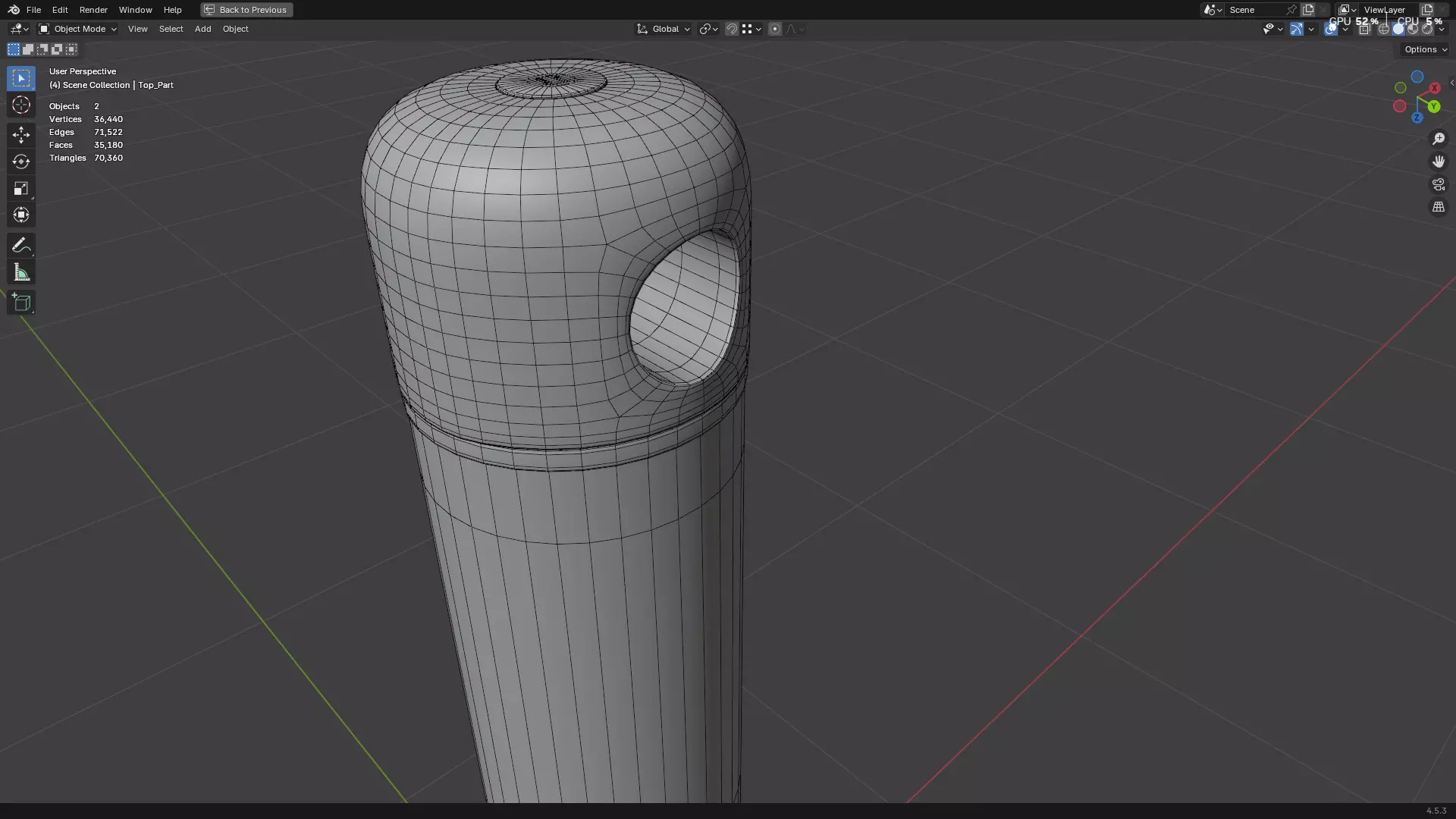 Hair Comb 05 3D model_30