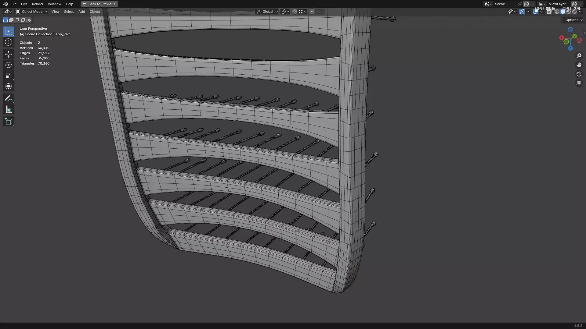 Hair Comb 05 3D model_21