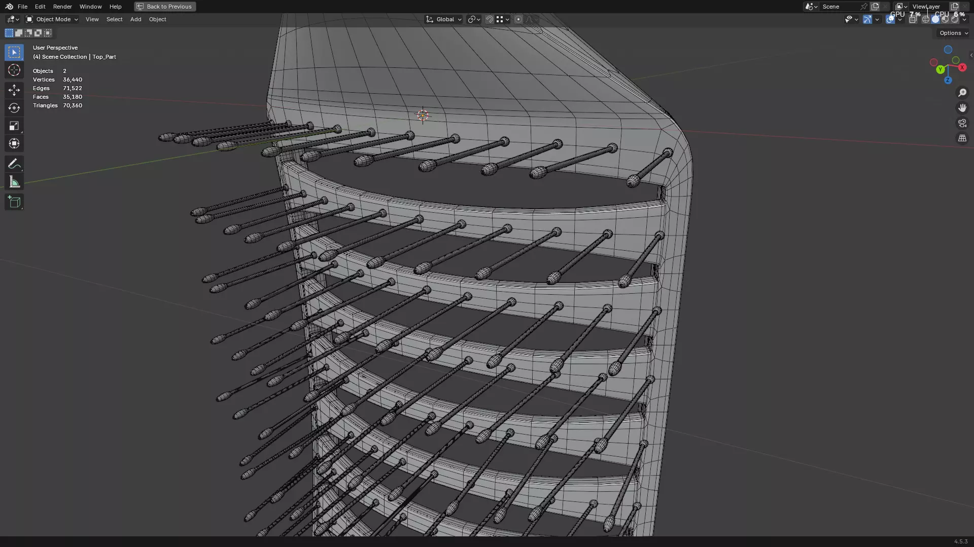 Hair Comb 05 3D model_25