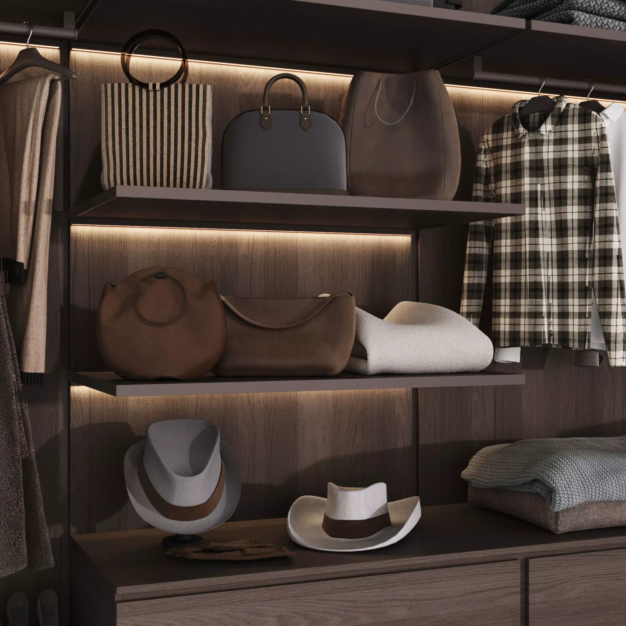 Wardrobe with filling 54 3D model_5