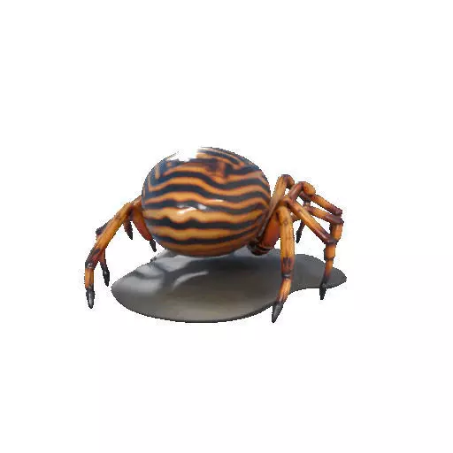 2387Mutant Spider on Stone Pedestal Color 3D Model 3D print model_20