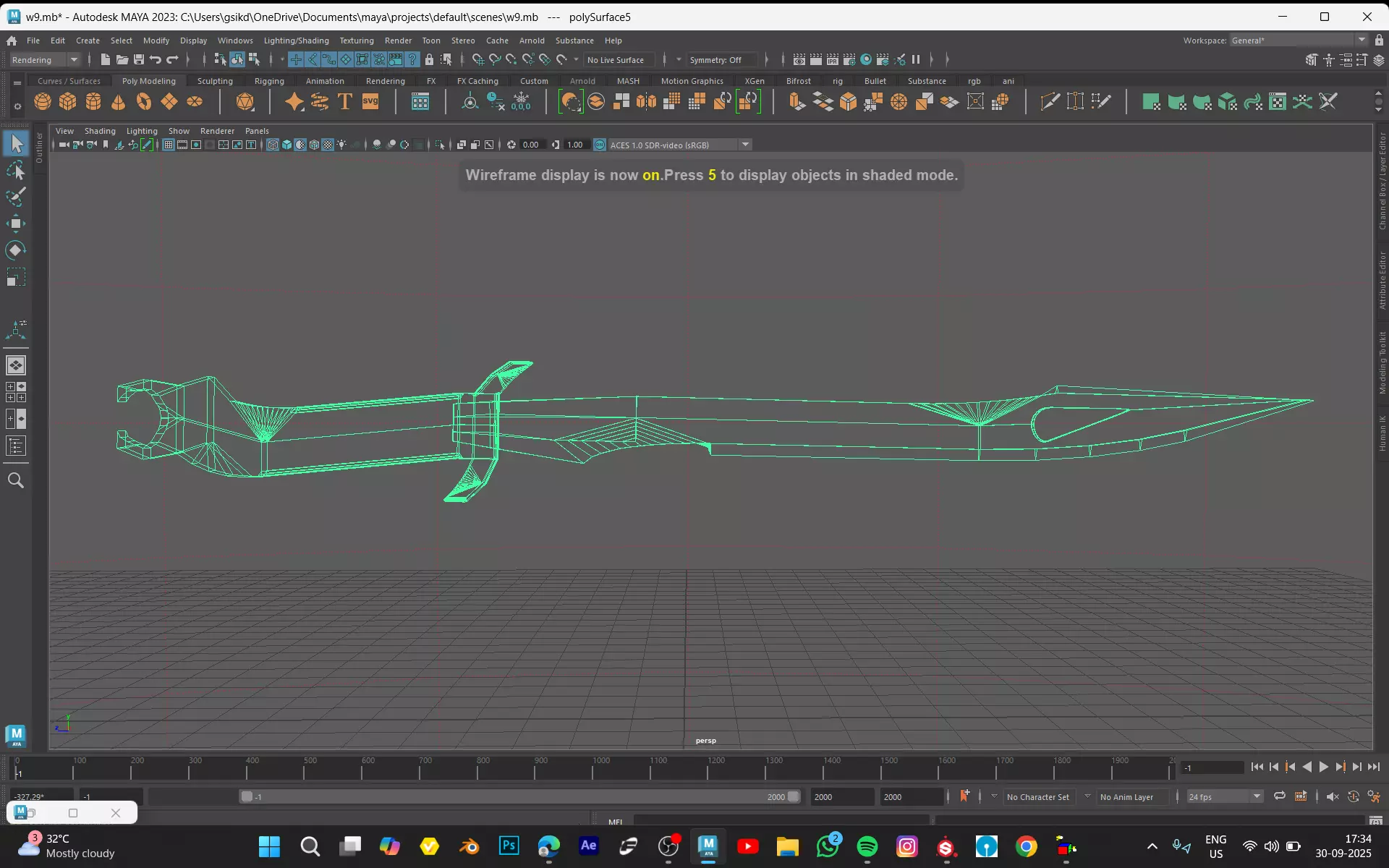 SWORD MODEL  Low-poly 3D model_2