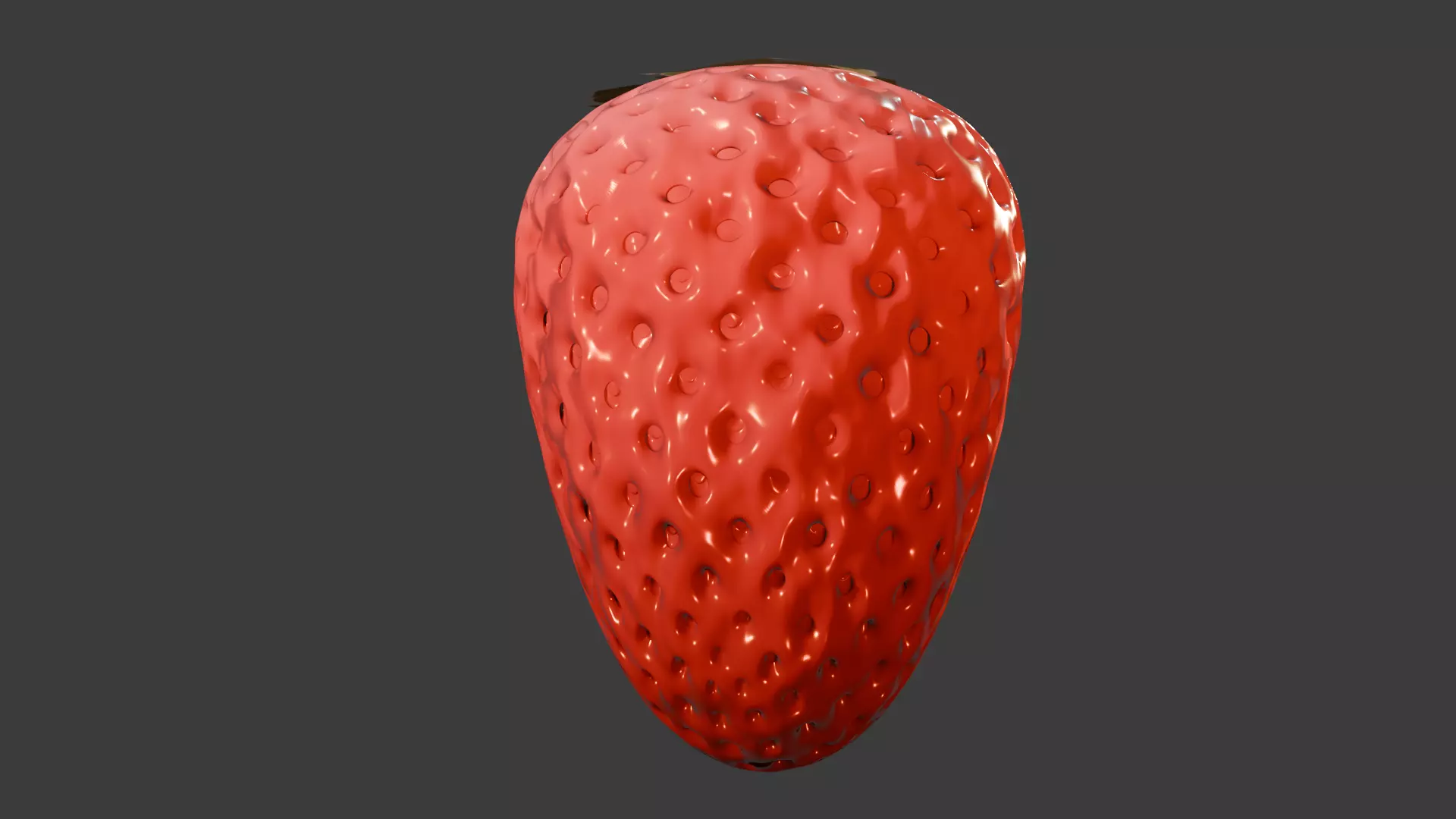 Strawberry 3D Model Low-poly 3D model_0
